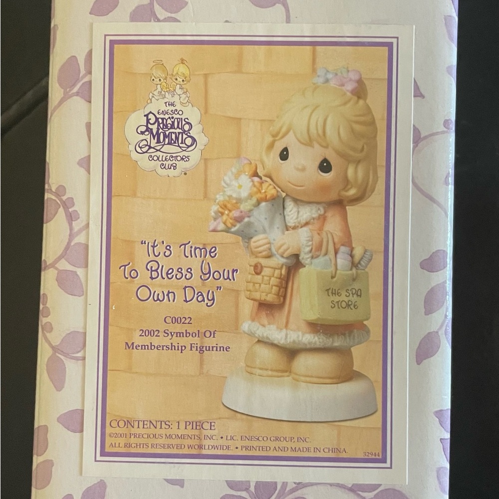 Precious Moments “It’s Time To Bless Your Own Day”
